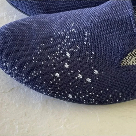 Rothy’s Authentic Pisces Zodiac Marine Blue Rounded Flats Size 8 1/2 - Picture 9 of 9